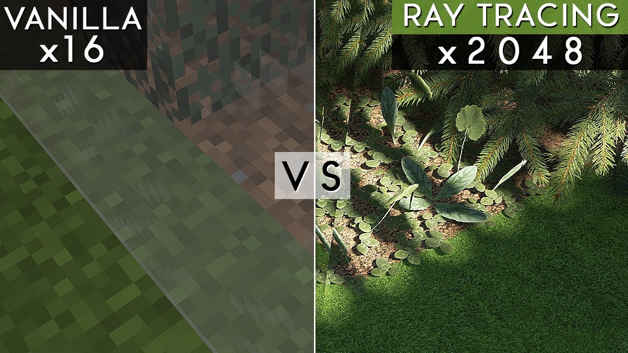 Vanilla 16x vs Photorealistic x2048 - Textures & Interiors Mod with Ray Tracing SEUS E9 [4K]