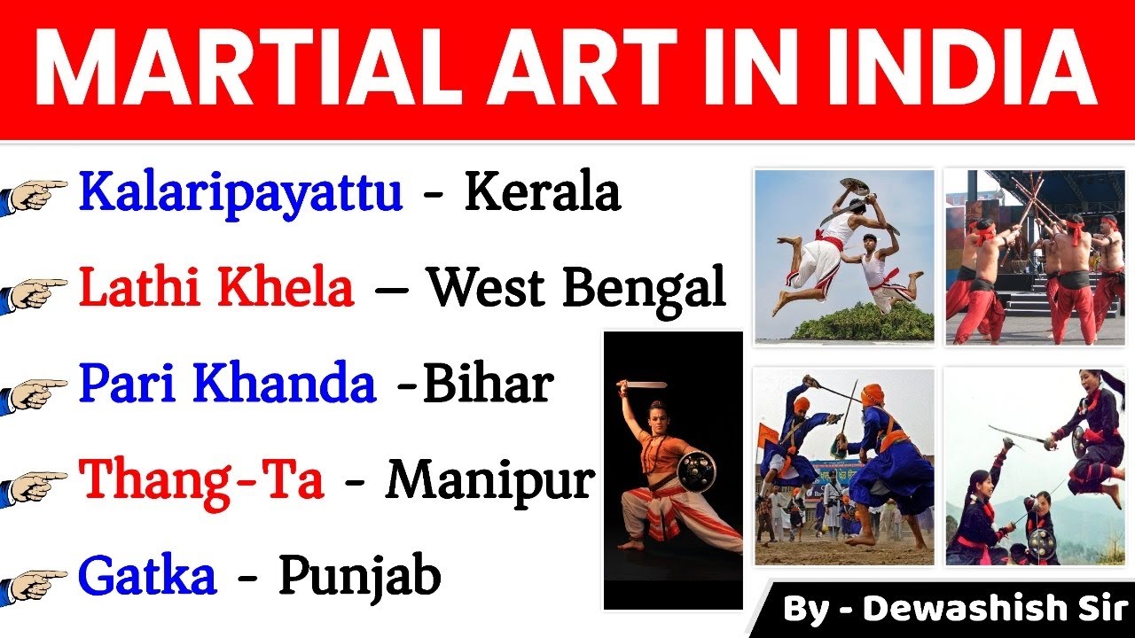 Martial Arts Of India | Art & Culture Gk | Thang Ta , Gatka  etc | Dewashish Sir