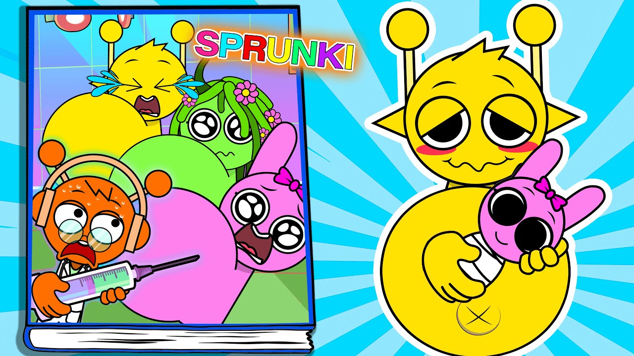 [Paper DIY] Making INCREDIBOX SPRUNKI Game Book 📚 The Sprunkies are pregnant - Simon Squishy
