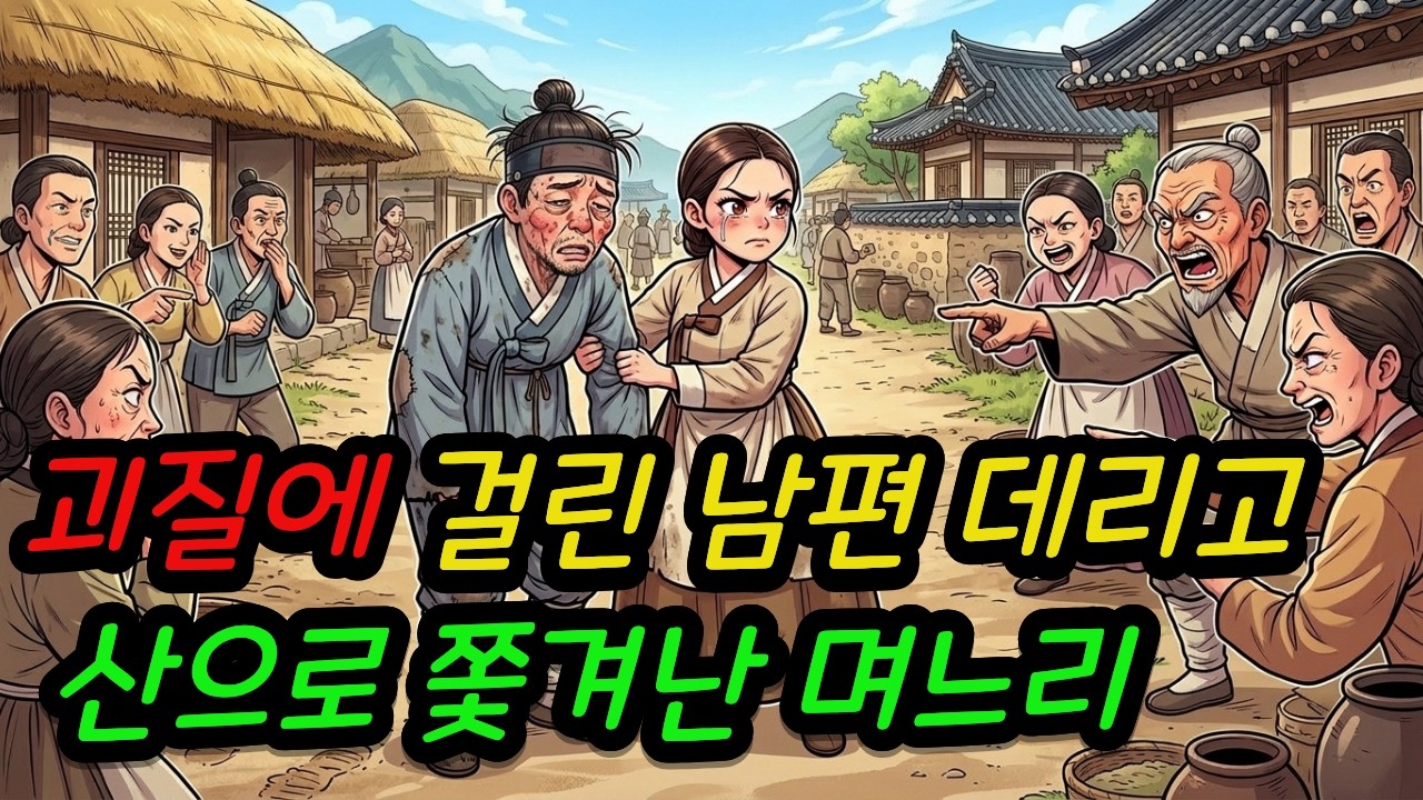 괴질에 걸린 남편 데리고 산으로 쫓겨난 며느리  |야담 민담 감동 오디오북|