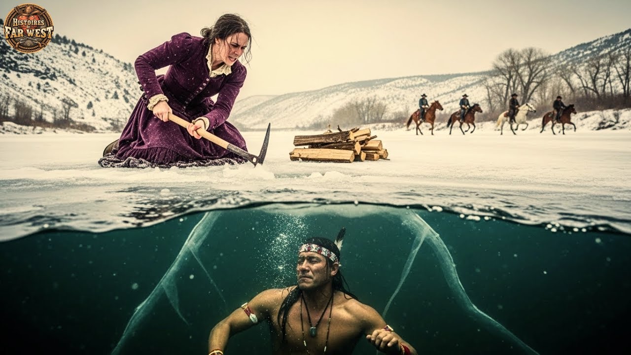 « La veuve brisa la glace pour sauver le Comanche — sa tribu surgit en silence »