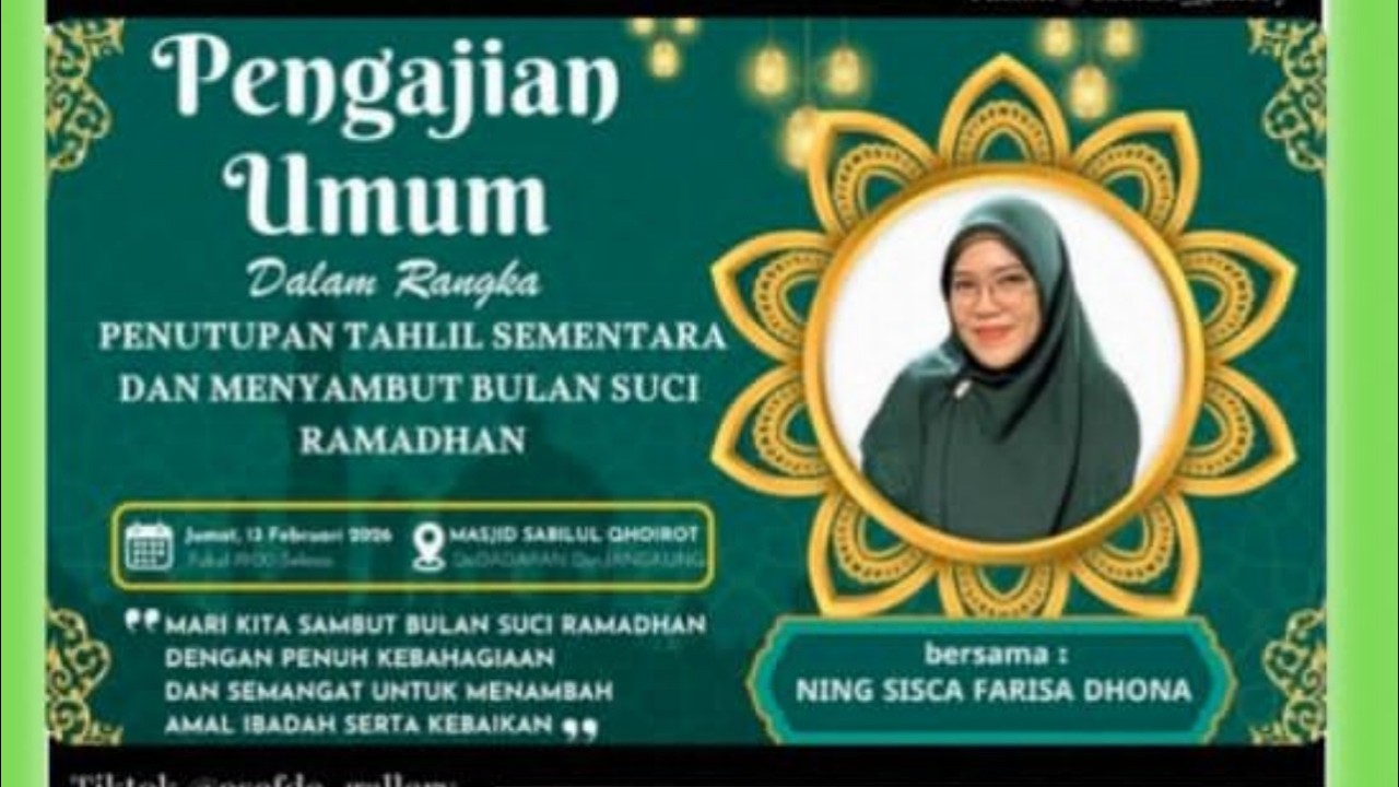 Live Pengajian Umum Ning Sisca FD Jangkung Dadapan Wajak Malang