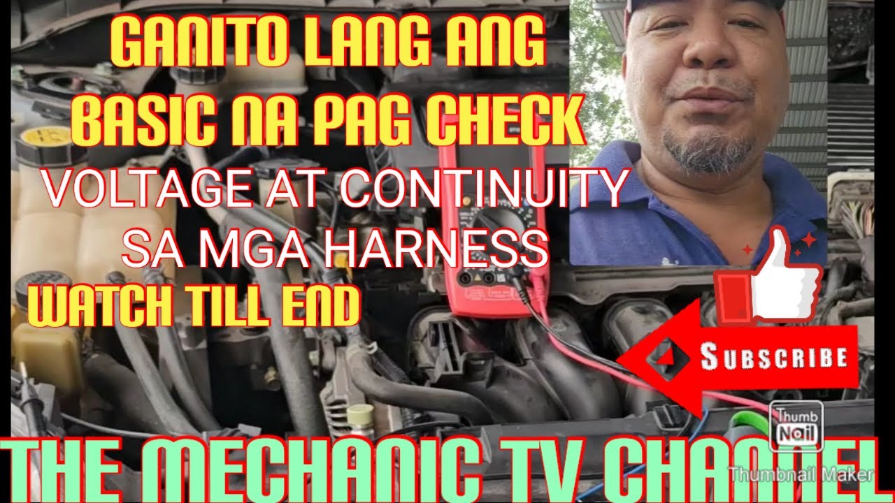 GANITO LANG  ANG BASIC  KUNG PAANO MAG CHECK NG VOLTAGE AT CONTINUITY  NG MGA SENSOR HARNESS