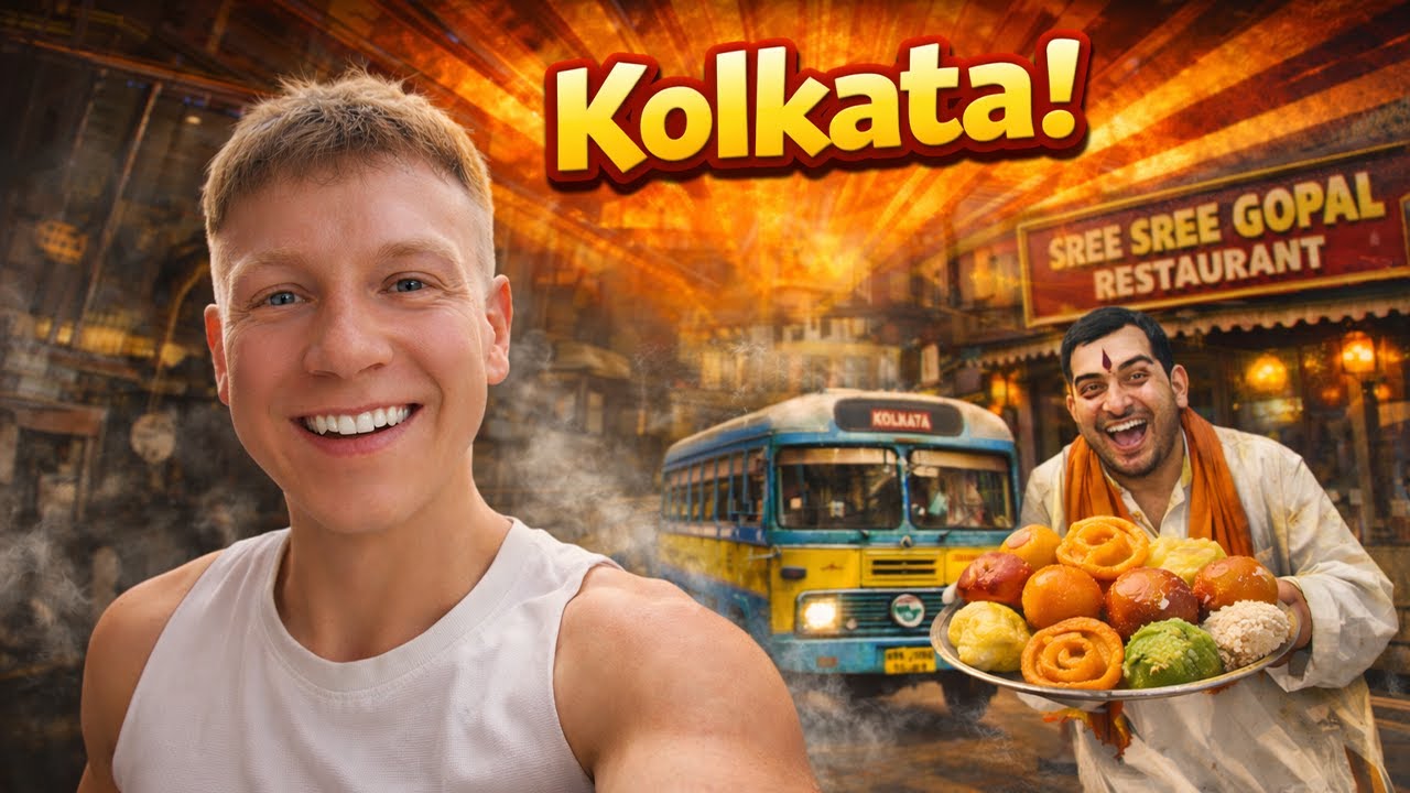 Kolkata Surprised Us 🇮🇳 | Vintage Bus, Indian Sweets & What’s Next?