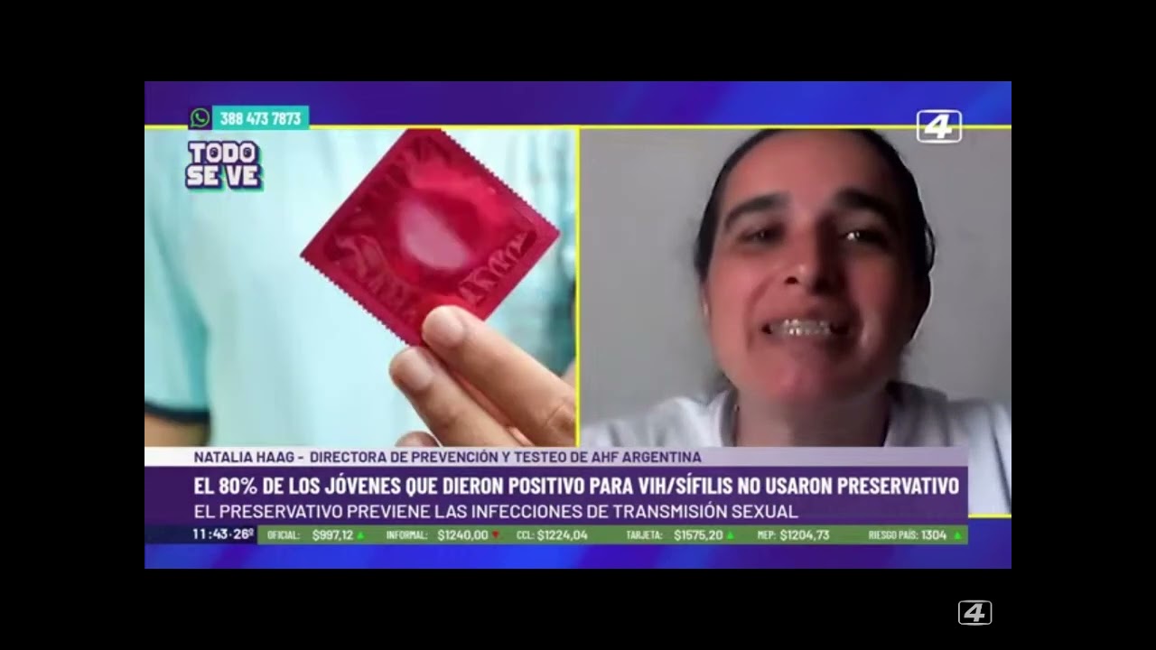 20/9 Entrevista a Natalia Haag, Directora de Prevención y Testeo de VIH de AHF Argentina - Canal 4