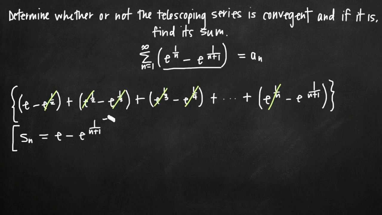 Convergence of a telescoping series (KristaKingMath)