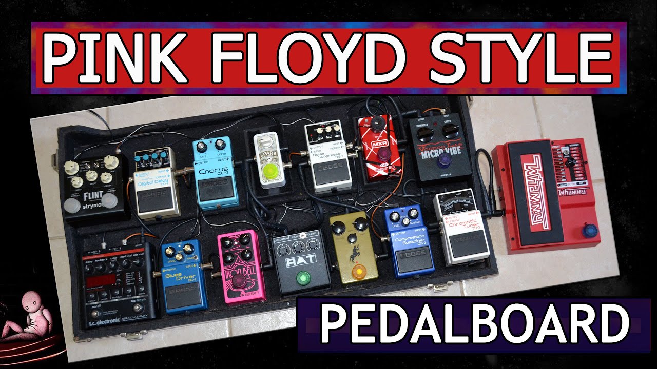 Pink Floyd / David Gilmour Style Pedalboard - Pedais para tocar Pink Floyd
