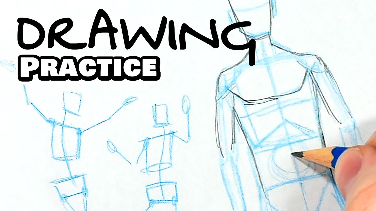 DRAWING PRACTICE: Torso & Body Poses (ASMR)