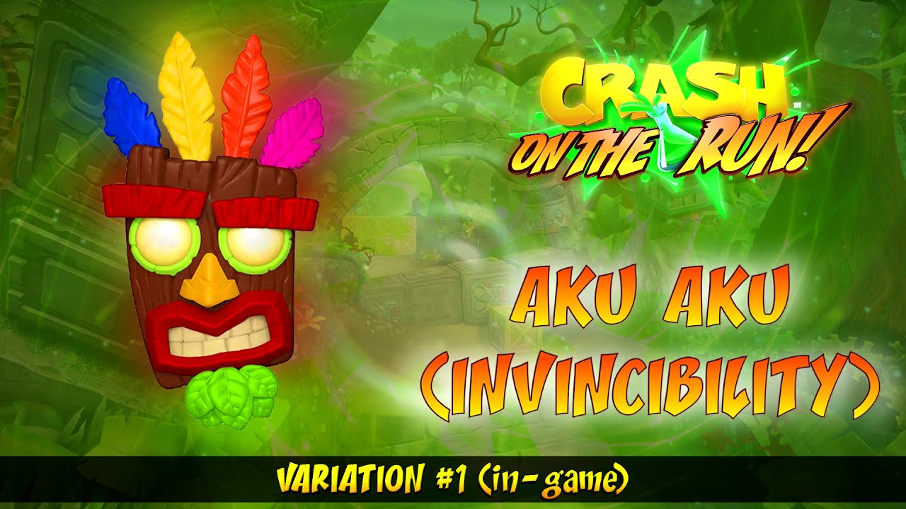 Crash Bandicoot: On The Run! OST - Aku Aku (Invincibility, Survival Run Pre-Game & End-Game)