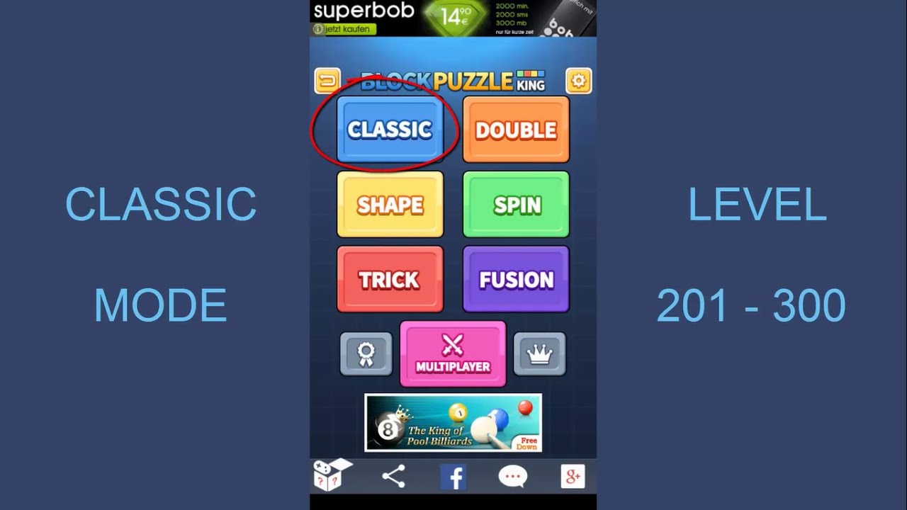 Block Puzzle King - Classic Mode - Level 201-300