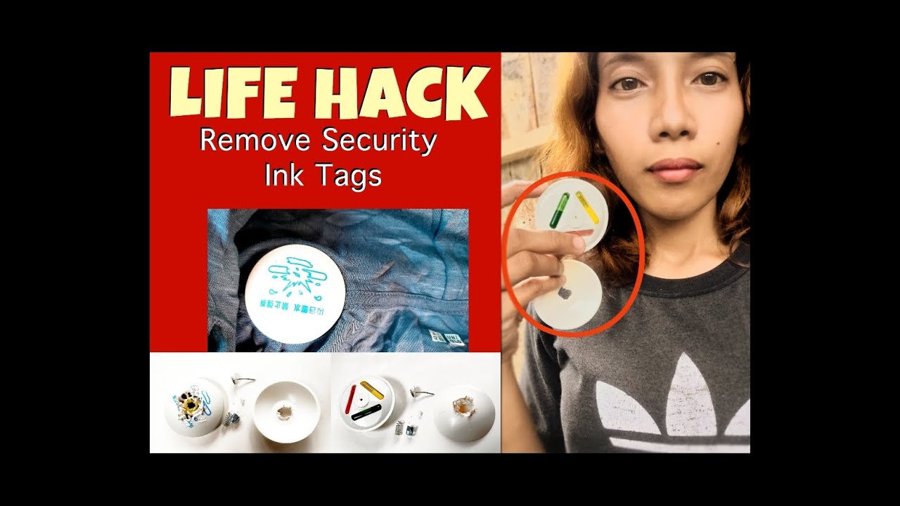 Easy way how to remove security ink tags from clothes | Life Hack || the melaventures