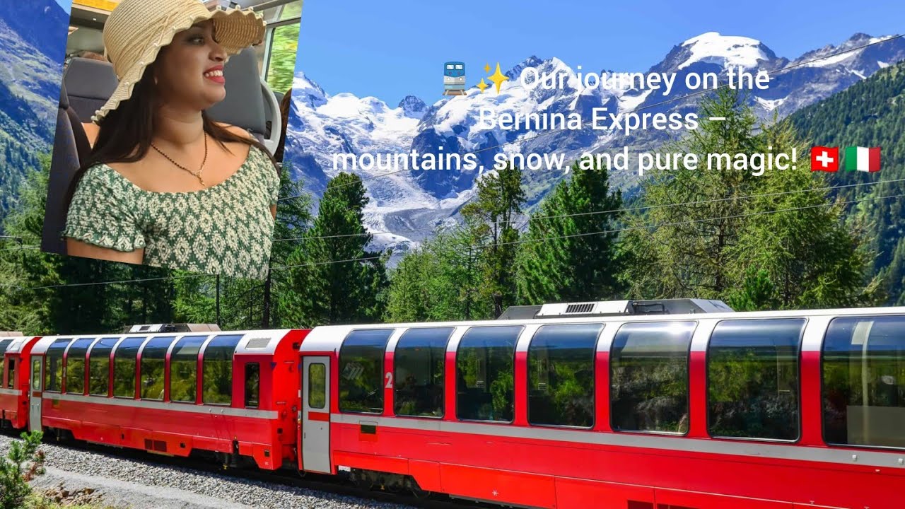 🚆✨ Our journey on the Bernina Express – mountains, snow, and pure magic! 🇨🇭🇮🇹
