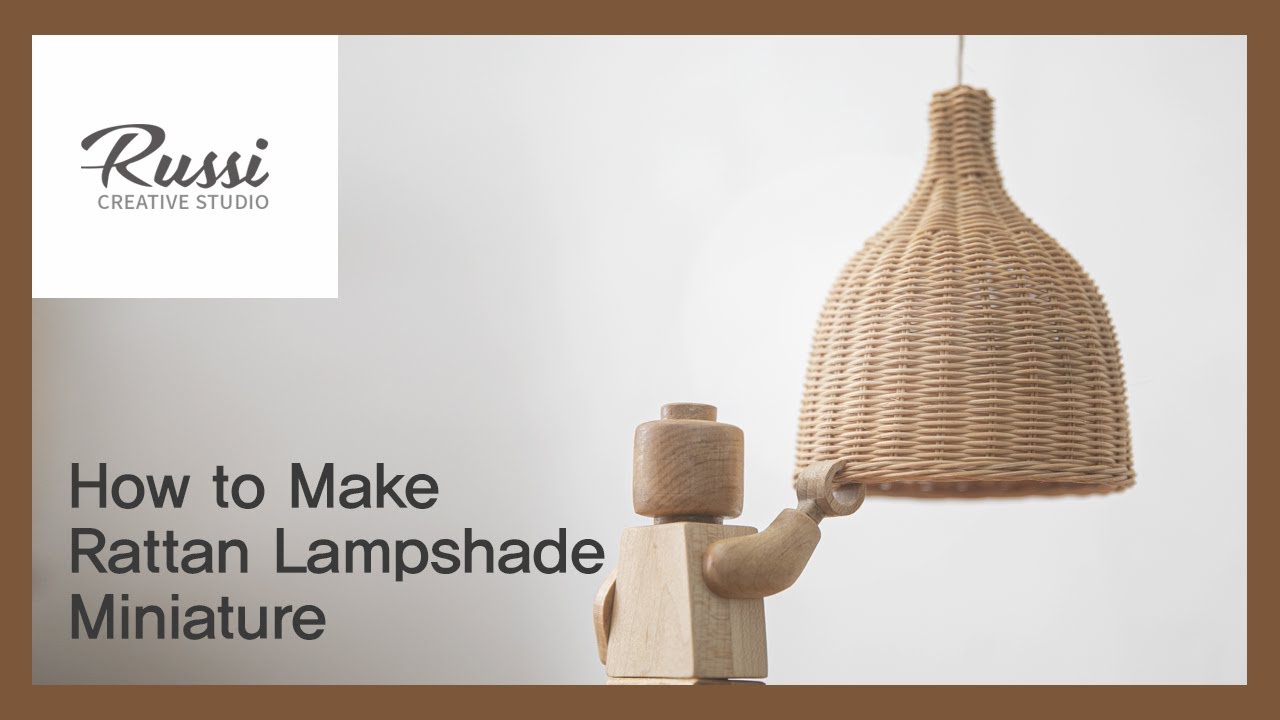 미니어쳐 라탄 조명 만들기 [라탄공예] 취미수업 온라인클래스70:Rattan Craft : Make rattan light, 라탄조명,wicker craft,라탄전등갓