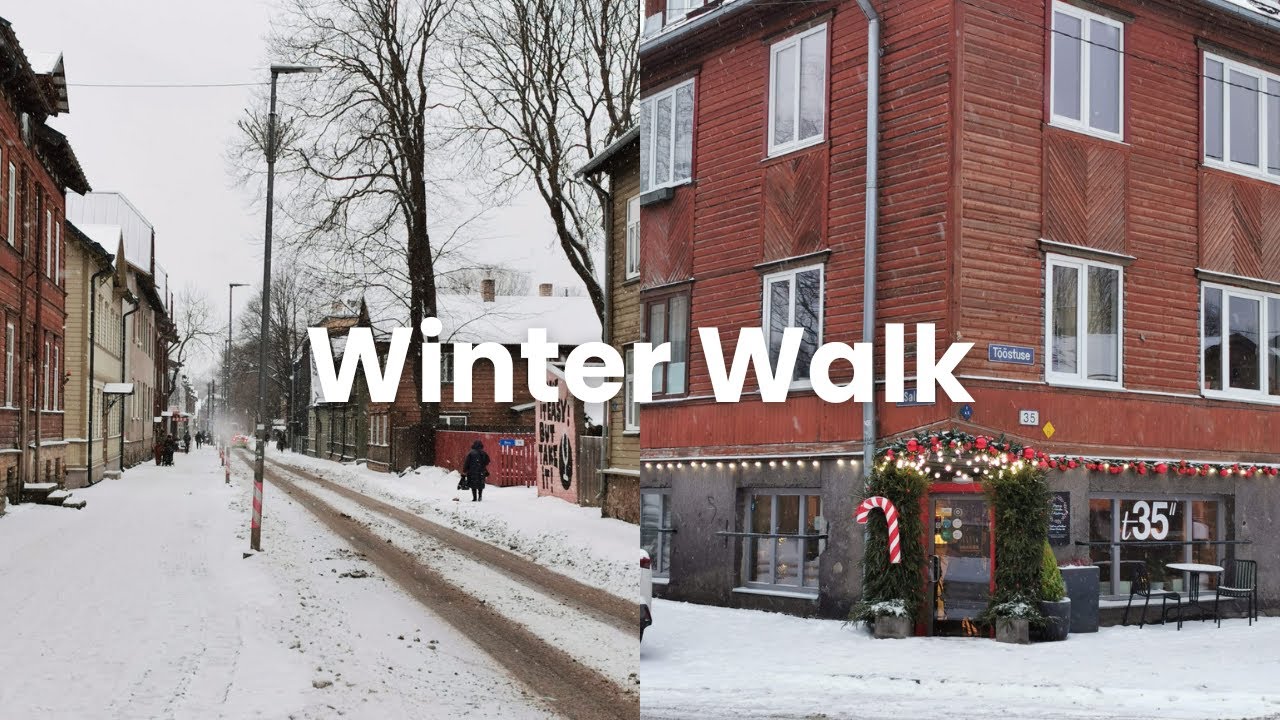Quiet Winter Morning in Kalamaja | Tallinn Walk