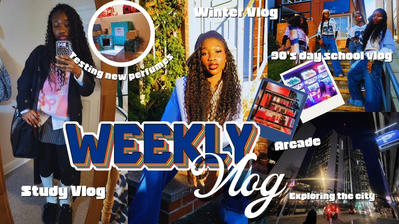 Aesthetic Week in My Life in Leeds✨ 90s Day, Arcade Night, Study Vlog & Winter Vlog #weekinmylife