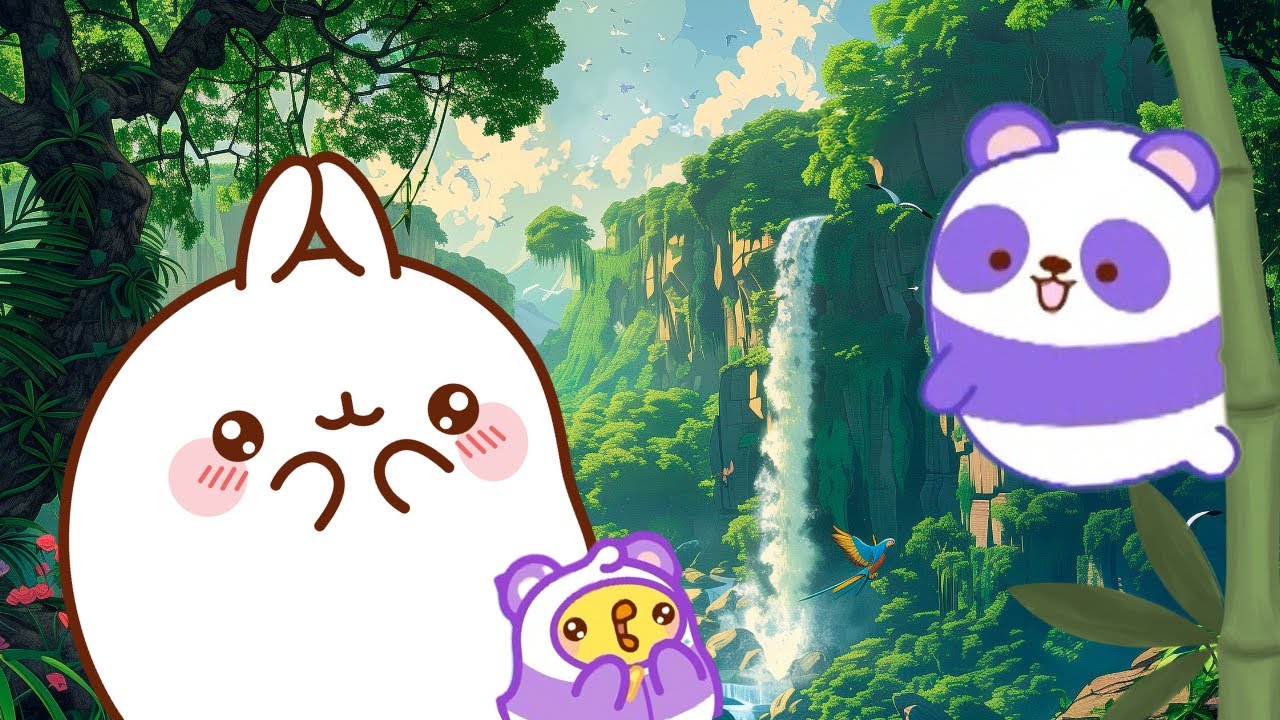 Molang meets The CUTEST Pandas 🐼 🌿