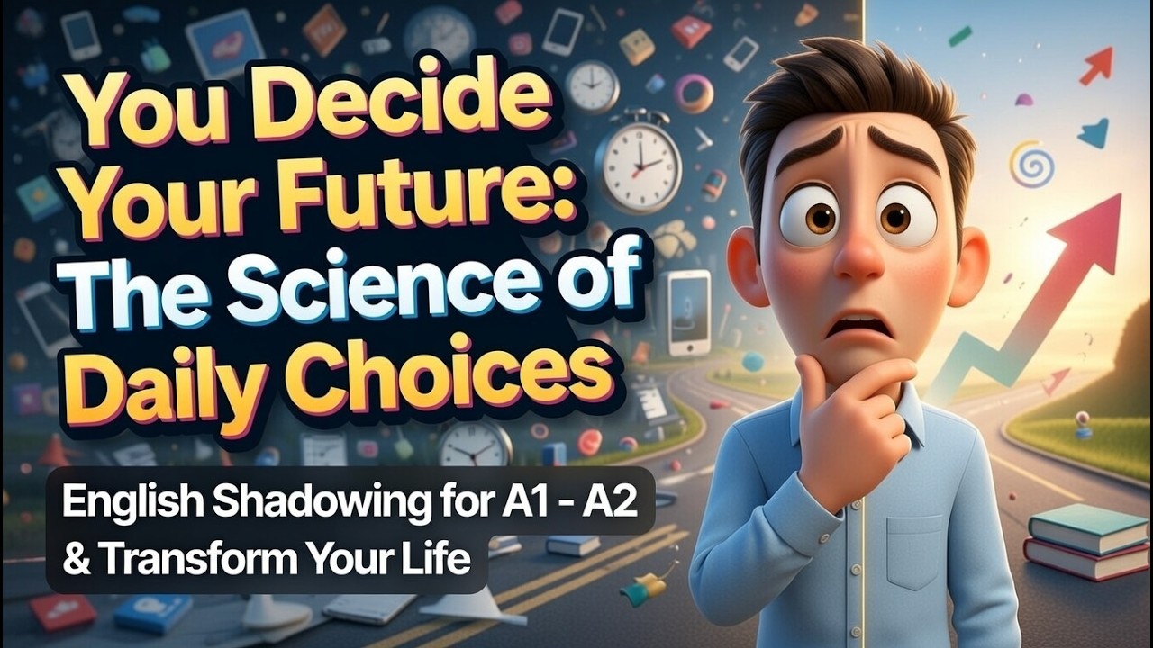 Are Your Daily Decisions Holding You Back from SUCCESS? ||  English Shadowing for A1 – A2