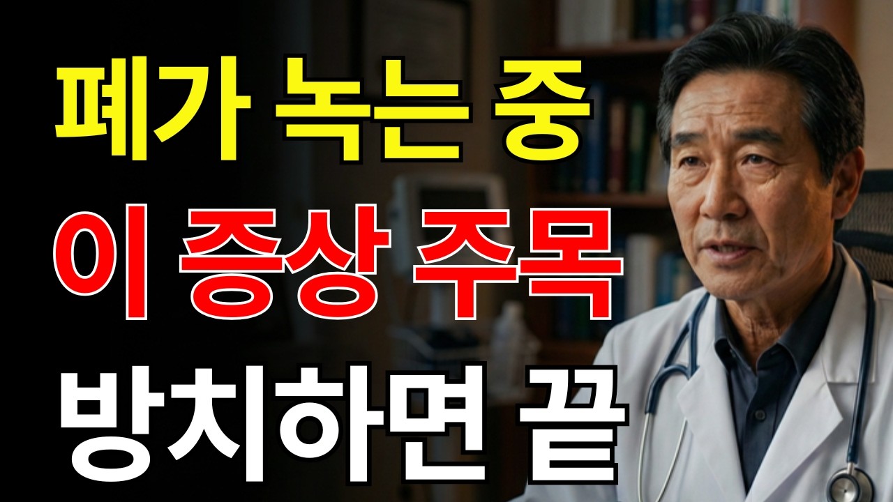 [긴급] 단순 독감인 줄 알았는데 폐가 썩고 있다? '이 증상' 절대 무시 마세요 | 건강 | 폐 | 호흡기 | 노후 | 오디오북