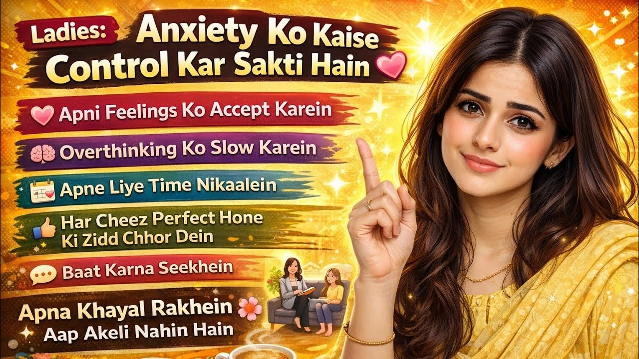 Ladies Anxiety Ko Kaise Control Karein | Daily Routine Se Tension Khatam | daily routine vlog 