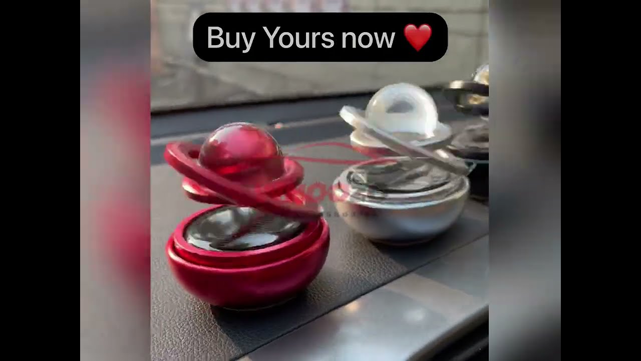 Metal Crystal DuoRing - Solar Powered Car Air Freshener