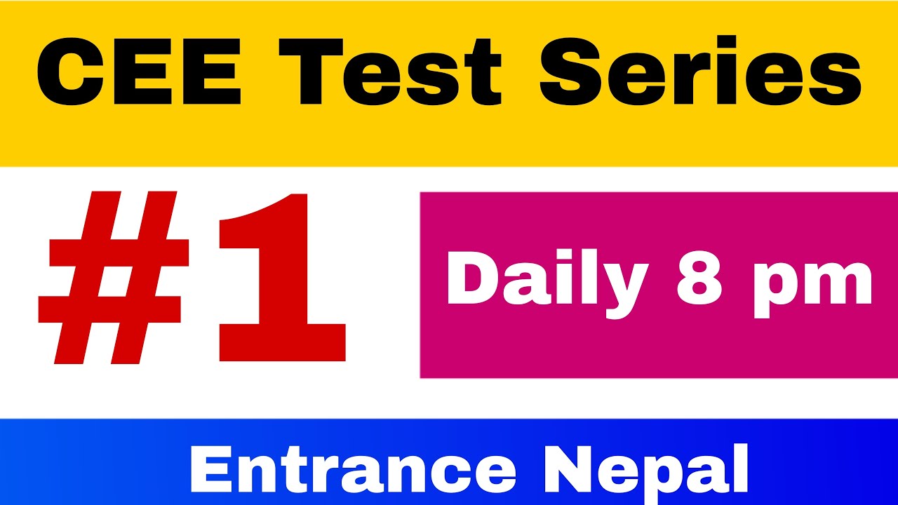 SET - 1 | CEE Test Series | Physics and Chemistry  |  Live Discussion | CEE 2021 | Entrance Nepal