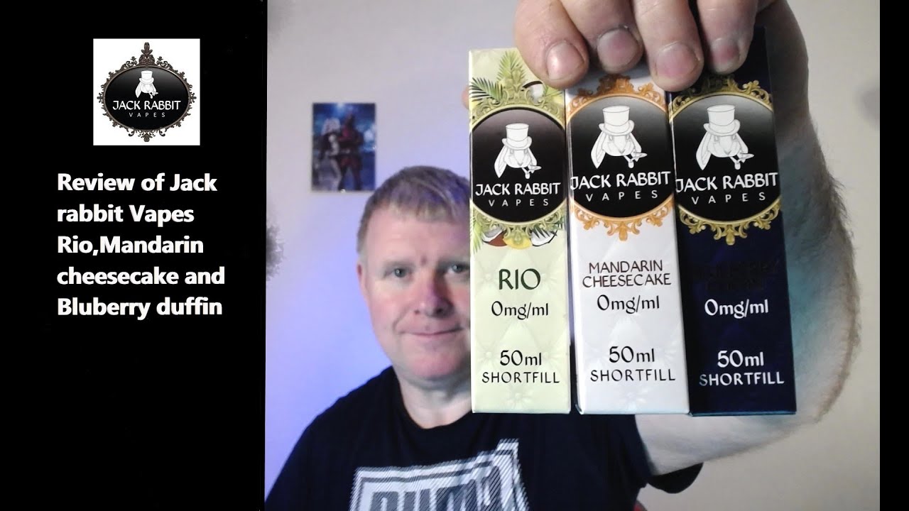 Jack Rabbit Vapes part two. review of jack rabbit vapes rio,mandarin cheesecake and blueberry duffin