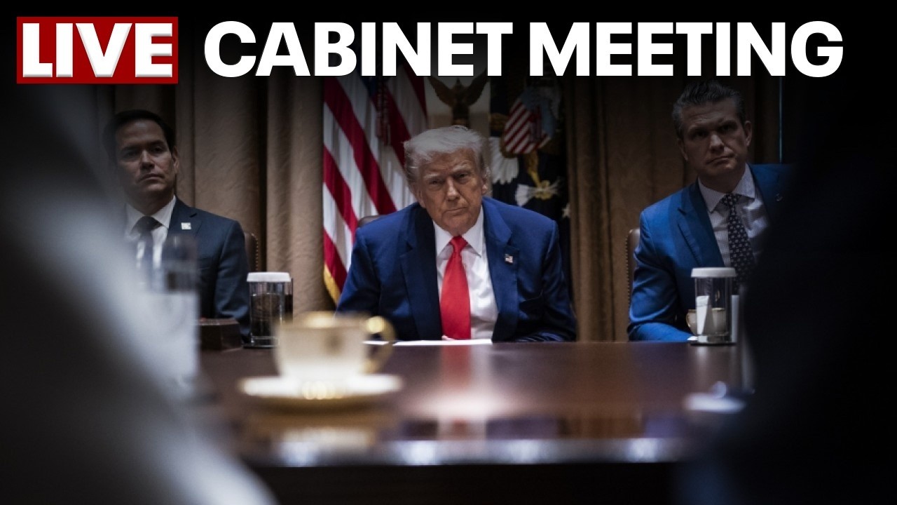 LIVE: President Trump holds a cabinet meeting at Camp David