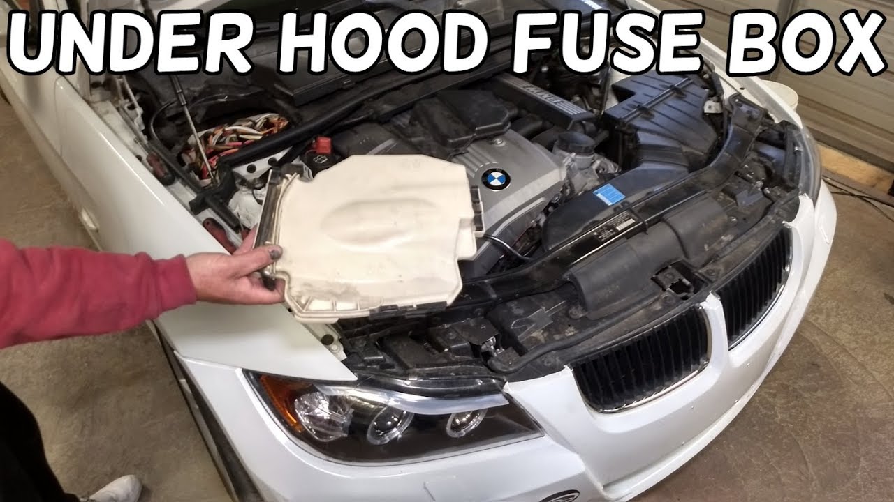 HOW TO OPEN THE ENGINE FUSE BOX ON BMW E90 E91 E92 E93