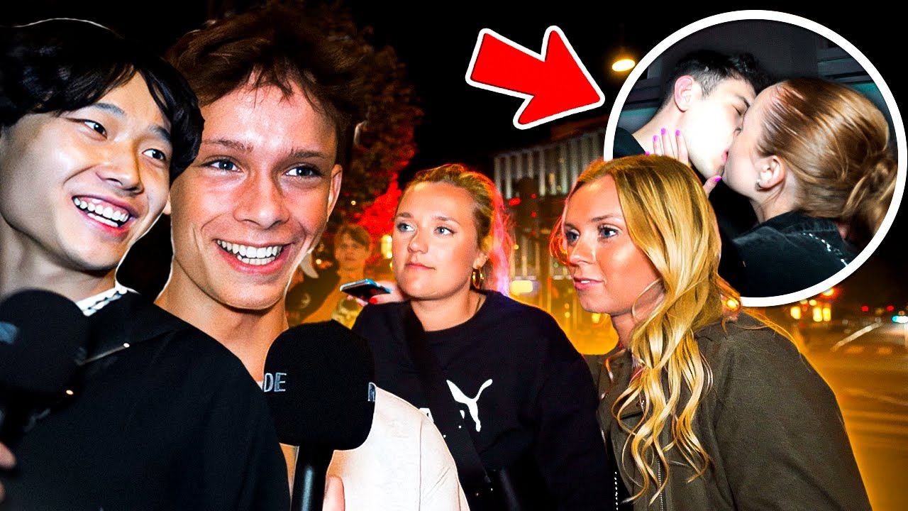 KISS OR SLAP MED FULDE MENNESKER I BYEN (CralleTV, Chopstick, Daddy Dollas, AndreasHaugeDK)