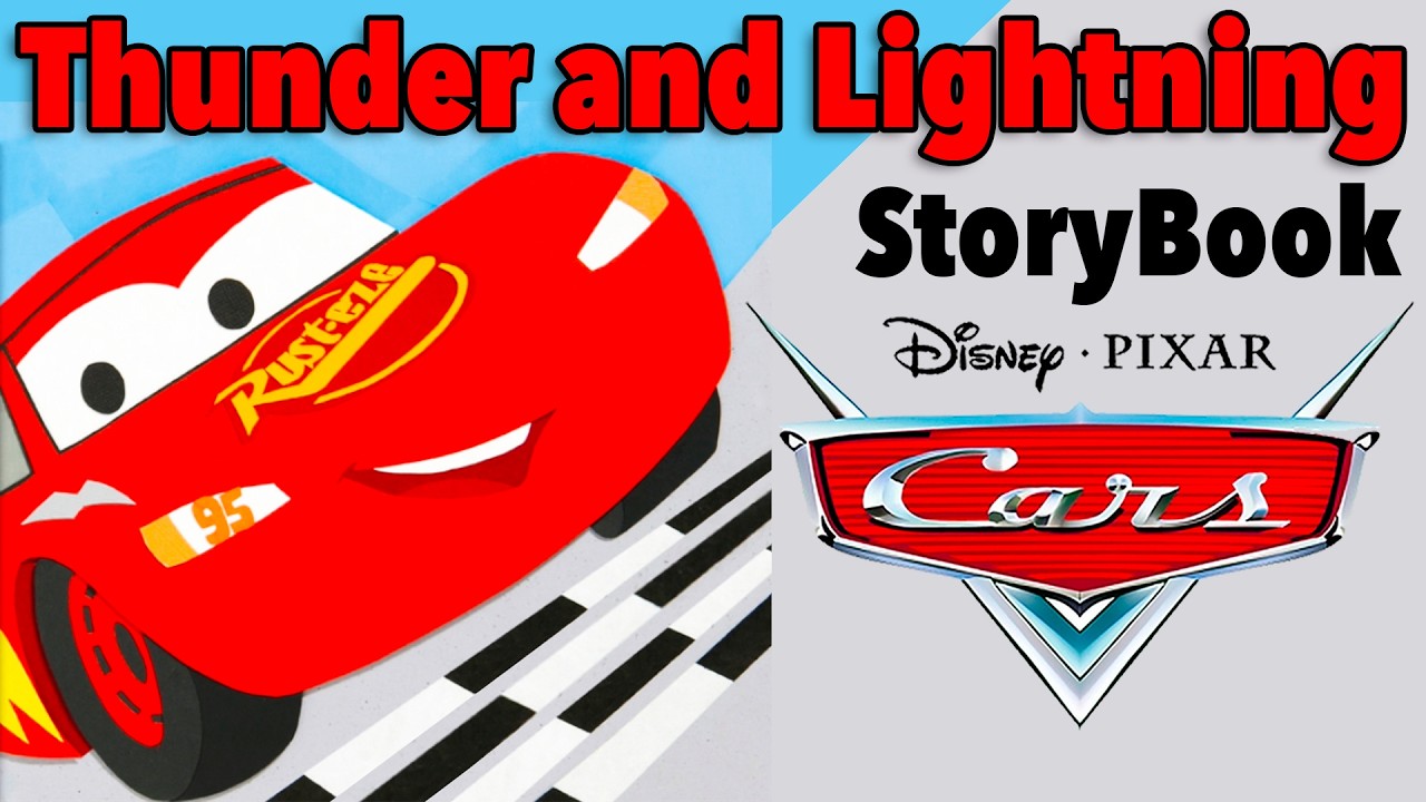 Cars Read Along Story book, Read Aloud Story Books, Cars - Thunder and Lightning