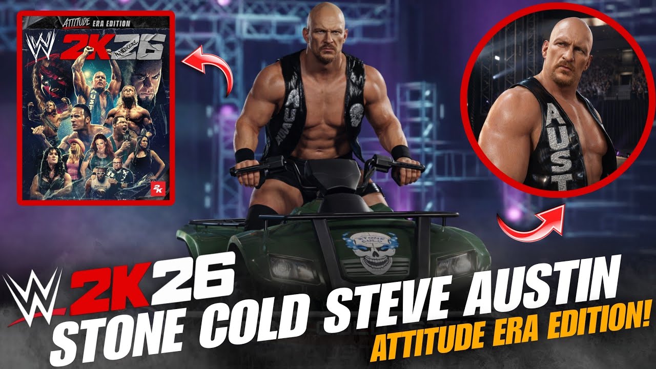 WWE 2K26 Stone Cold Steve Austin Updated Entrance | New WWE 2K26 Concept Video! 