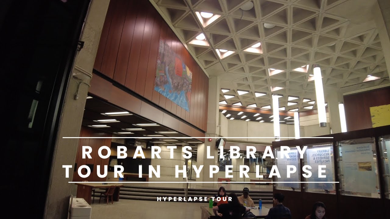 Hyperlapse Tour Inside Robarts Library UofT St.George | From Dundas Square to UofT in Hyperlapse