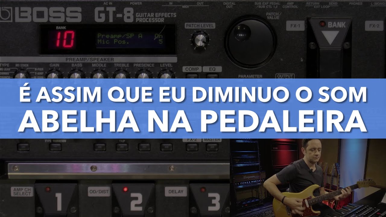 É ASSIM QUE EU DIMINUO O SOM ABELHA NA PEDALEIRA