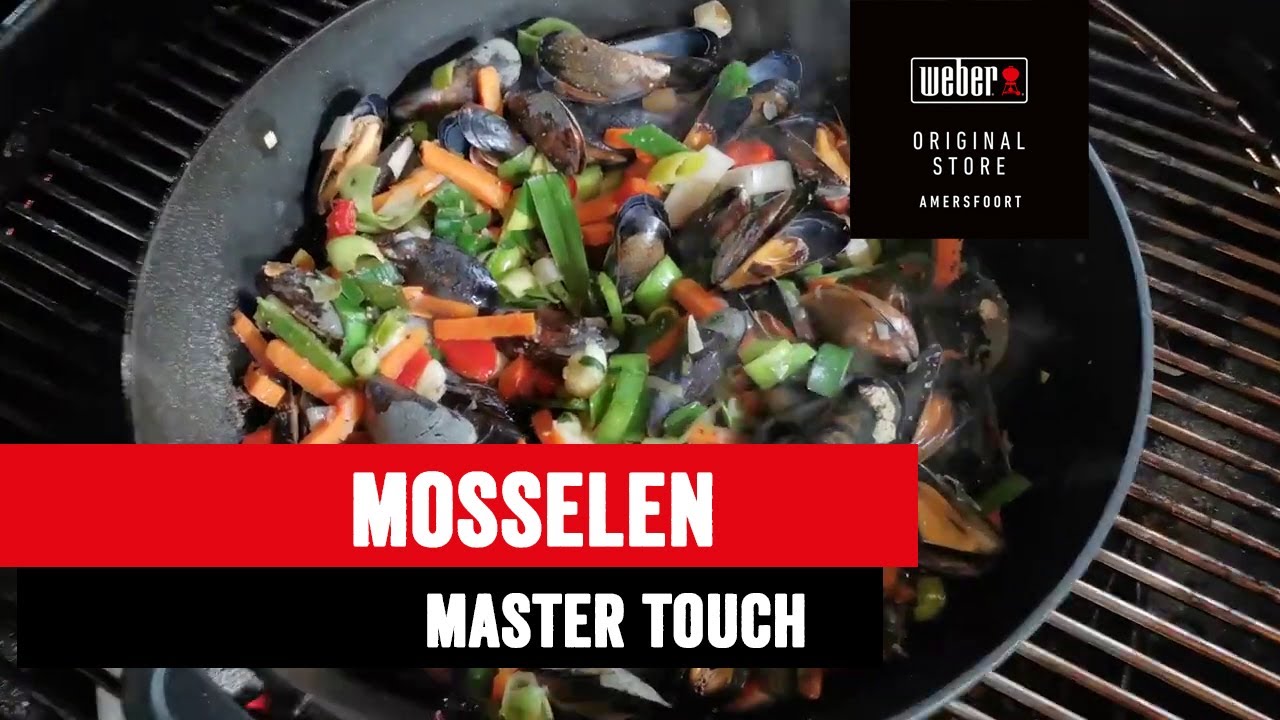 Mosselen van de Weber Master-Touch