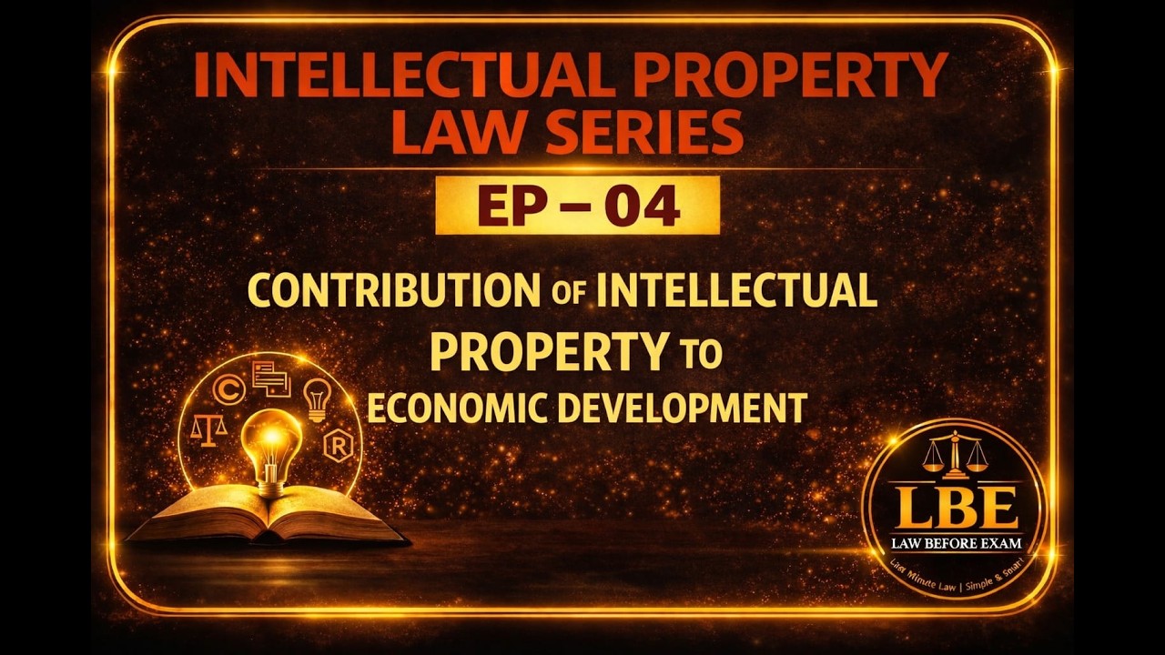 Intellectual Property Law | Episode 4: Contribution of Intellectual Property to Economic Development