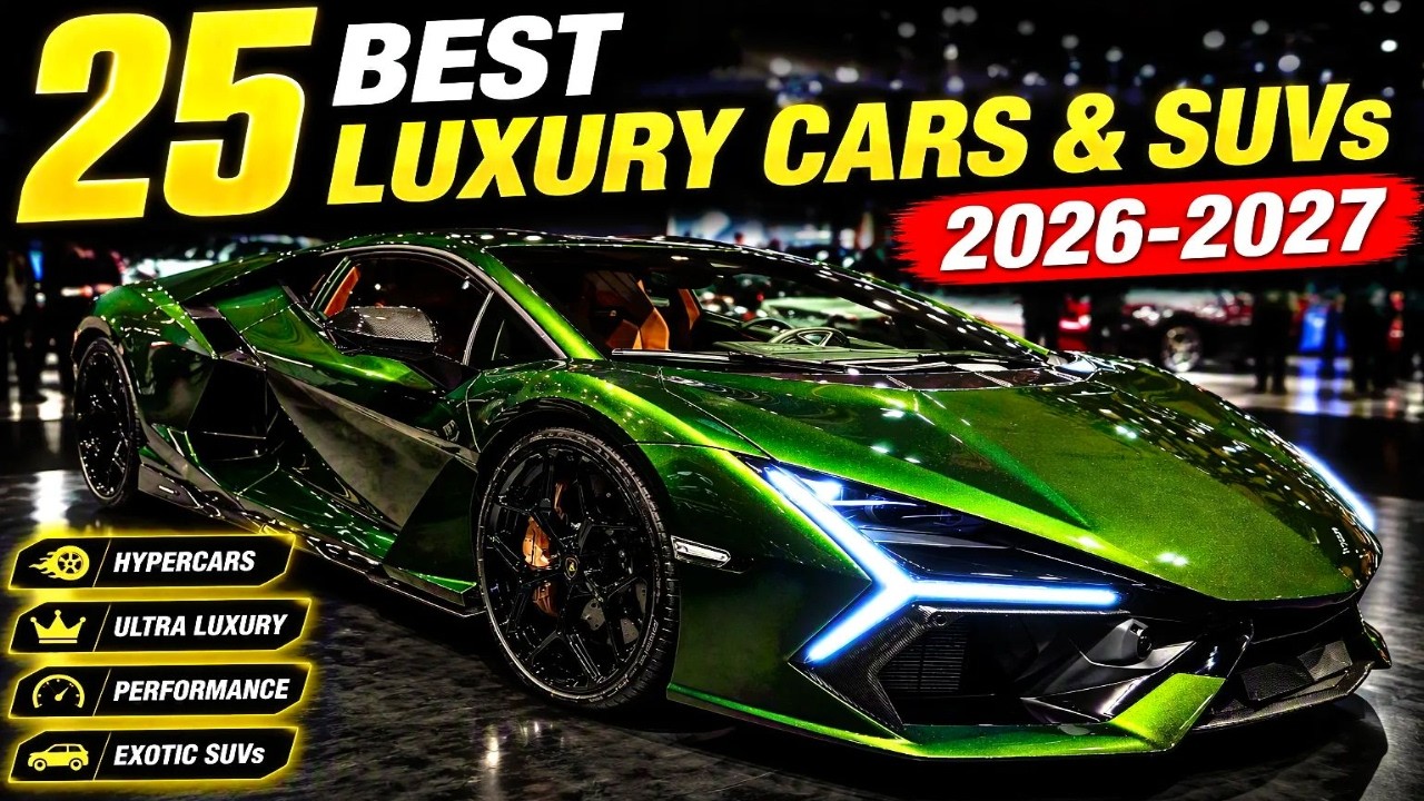 25 Best Luxury Cars and SUVs For 2026 2027! Bugatti, Lamborghini, Ferrari & More!