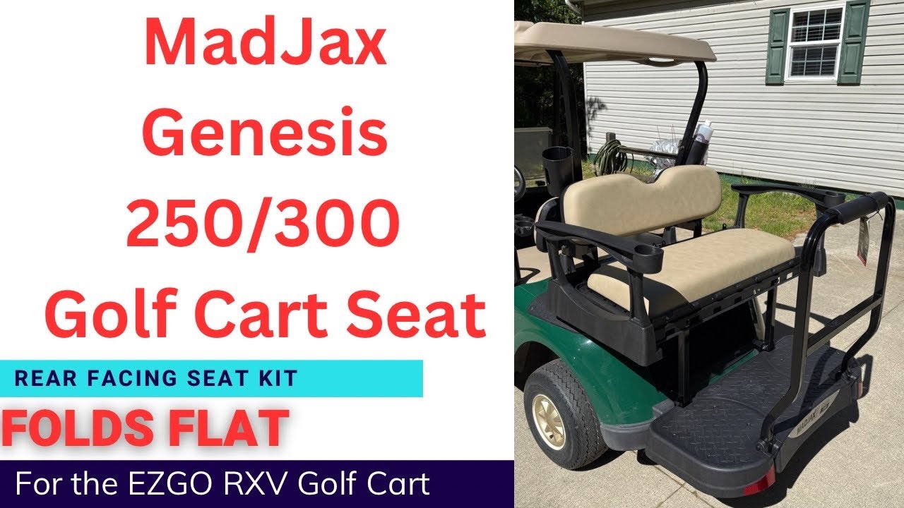 MadJax Genesis 250/300 Rear Facing Seat Kit for the EZGo RXV Golf Cart