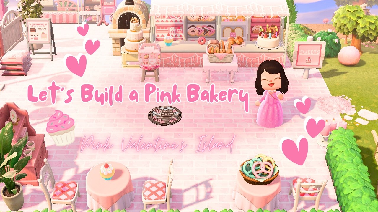 Let's Build a Pink Bakery | ACNH Pink Valentine's Island Ep. 11