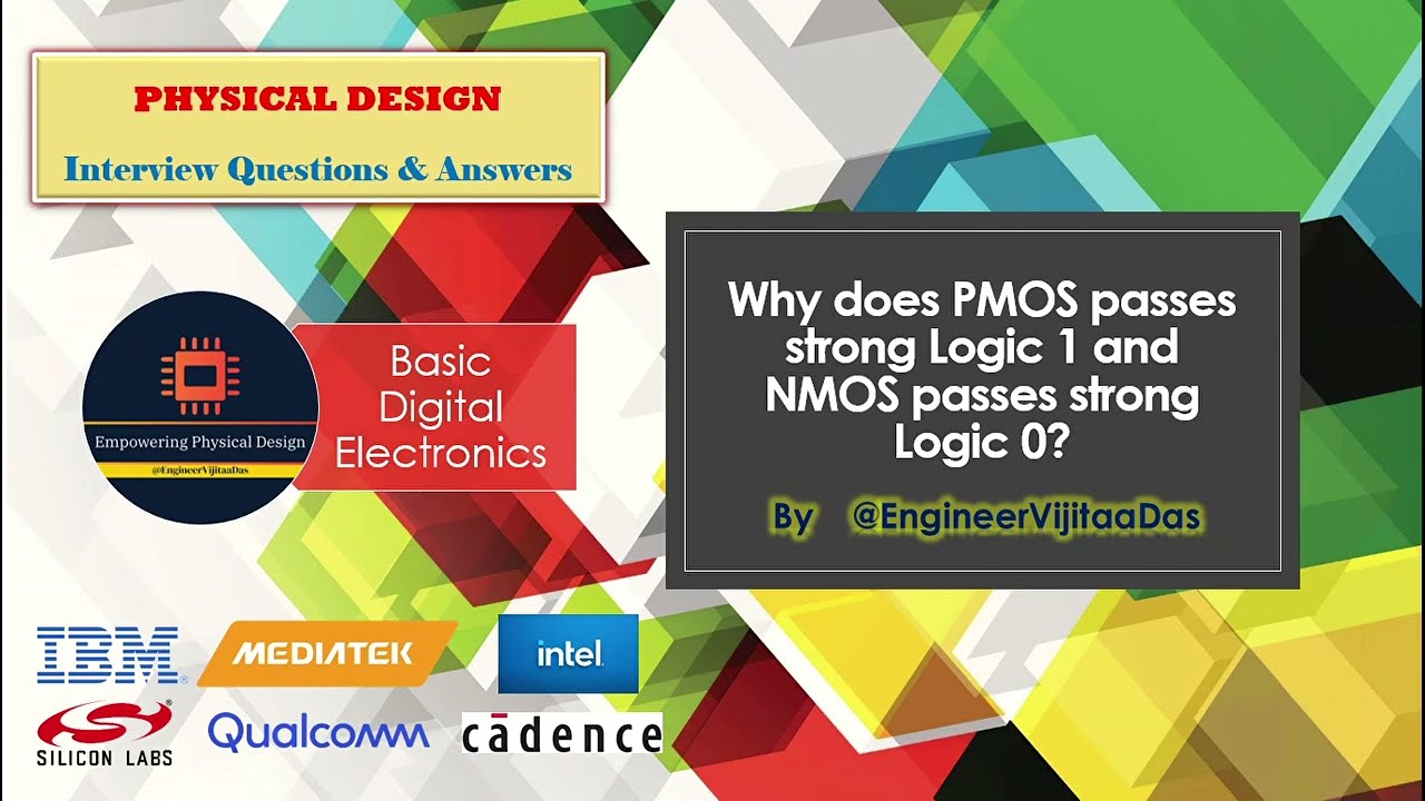 Why is PMOS good to pass logic 1 and NMOS good to pass logic 0?