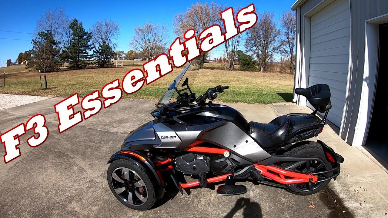 Can-am Spyder F3S должен иметь аксессуары.
