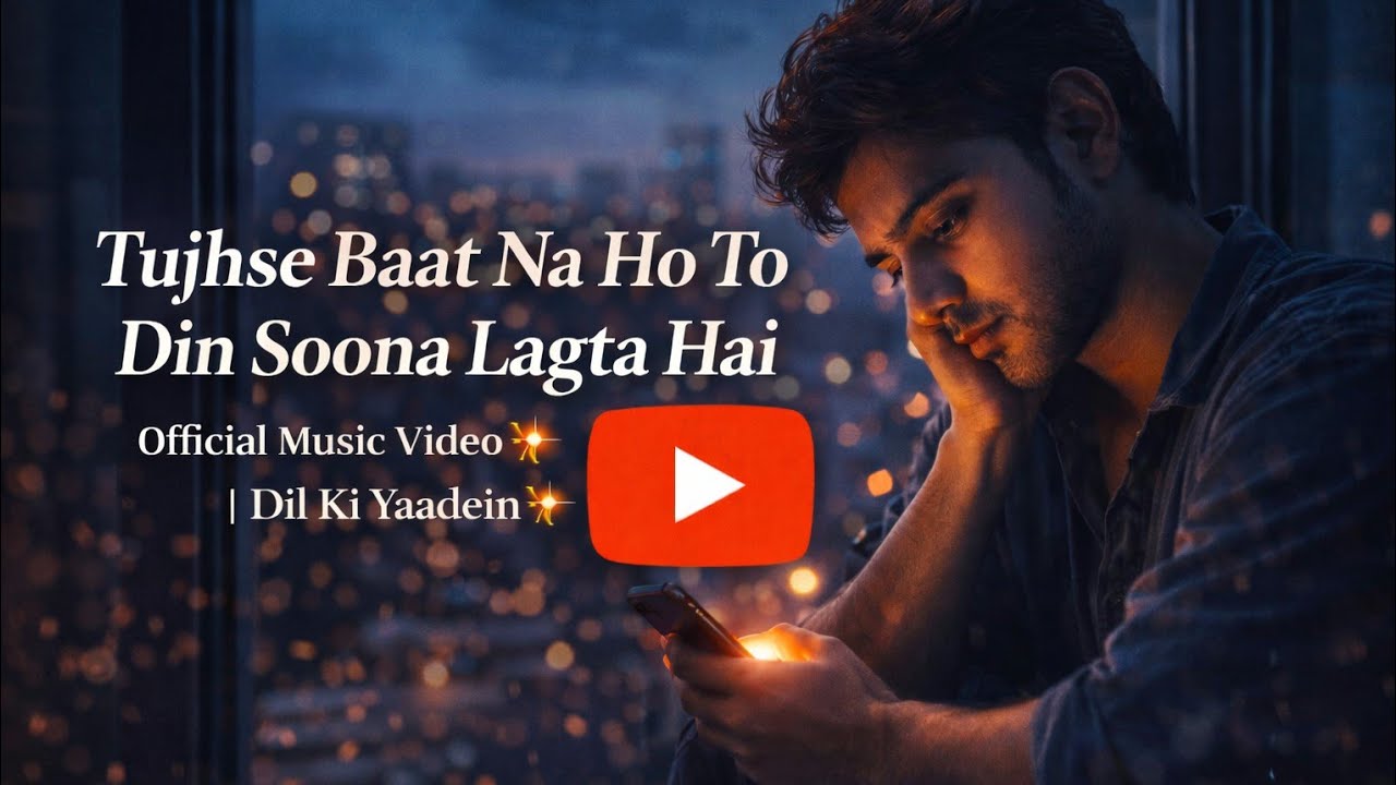 Tujhse Baat Na Ho To Din Soona Lagta Hai | Official Music Video | Dil Ki Yaadein ✨
