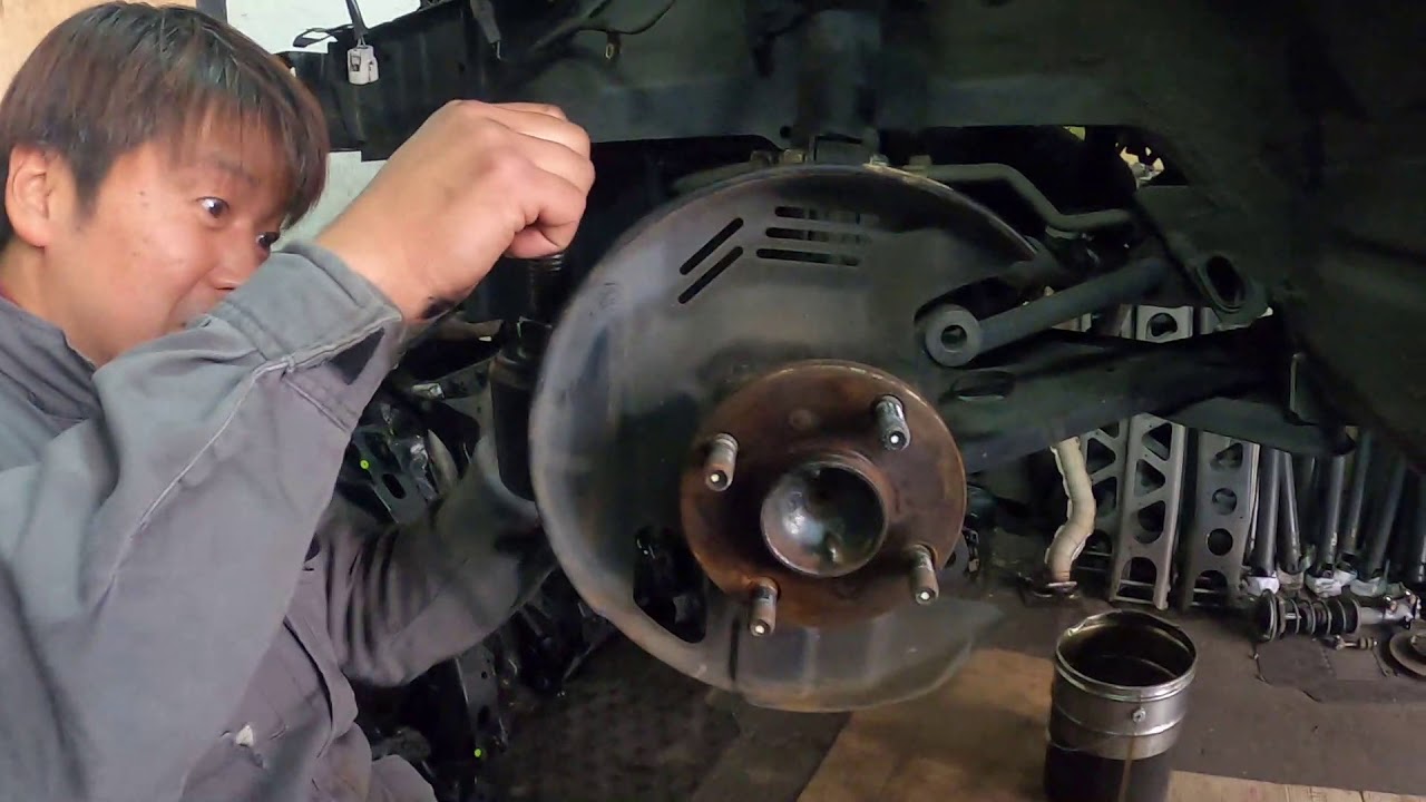 ＺＺＷ３０　ＭＲ－Ｓ　フロント ハブ ナックル　外し ていきます ！！　MR-S MRS ZZW30 外し方　取り外し　TOYOTA
