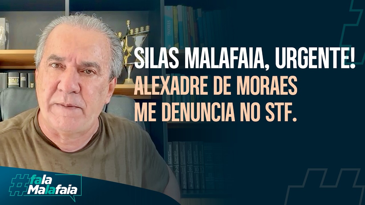 SILAS MALAFAIA, URGENTE! Alexandre de Moraes me denuncia no STF