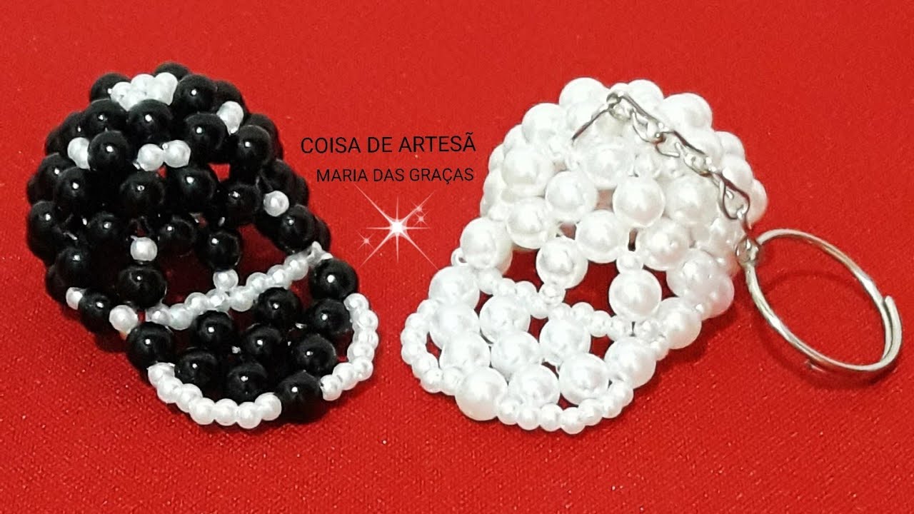 CHAVEIRO/BONÉ DE PÉROLAS: Aula 38 - Coisa de Artesã