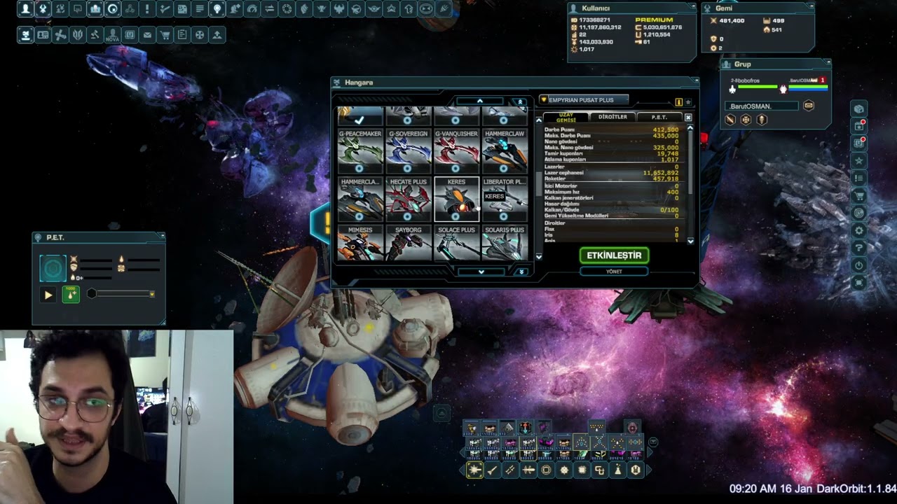Darkorbit Europa serisi part 16- Geminin son durumu ve server ın gidişatı