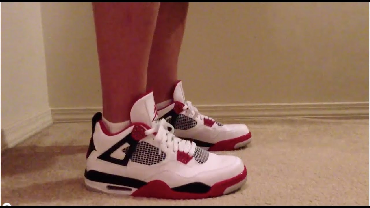 Fire Red 4's on feet?? + Story