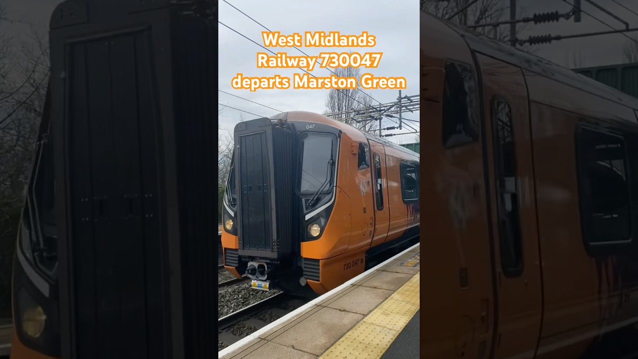 West Midlands Railway 730047 departs Marston Green with a 2 tone. 