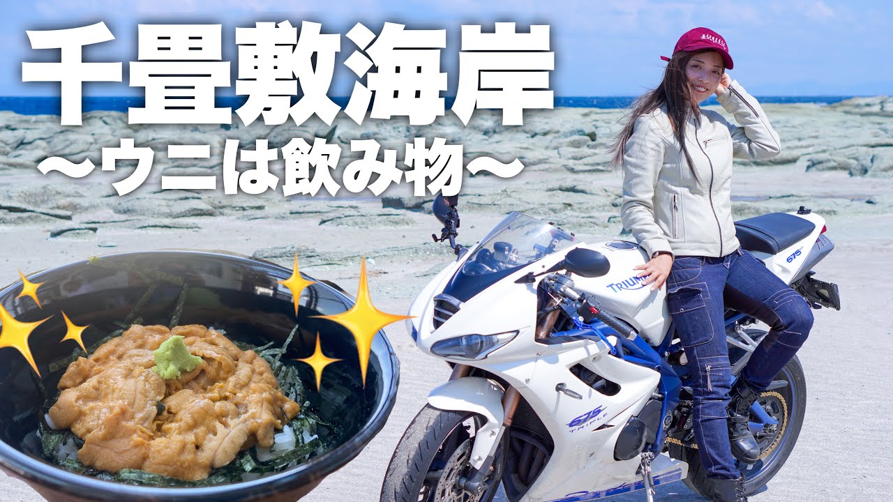 【青森】千畳敷海岸で食べたウニ丼はもはや飲み物でした。＊ Daytona675【モトブログ】