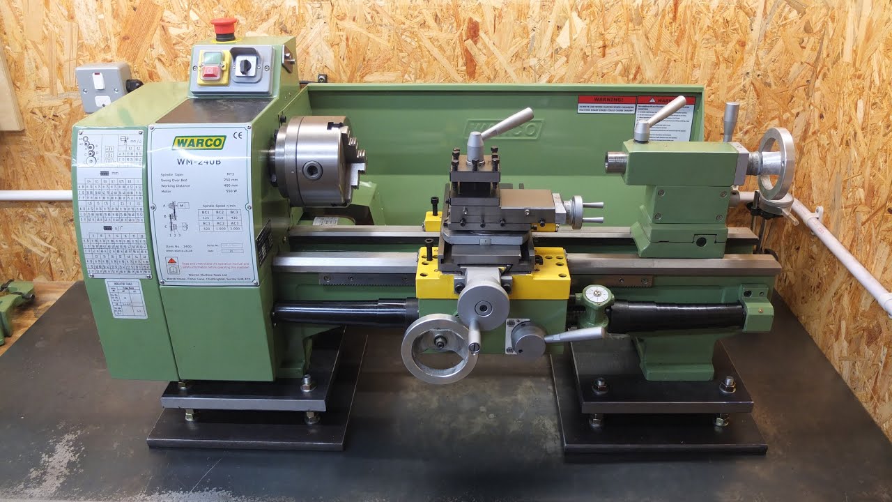 Распаковка и установка токарного станка Warco WM240B.