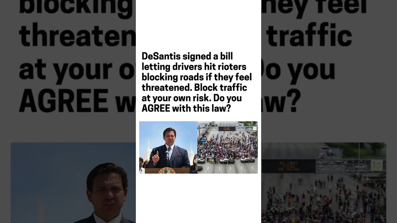DeSantis Road Block Law Sparks Massive Debate 🇺🇸